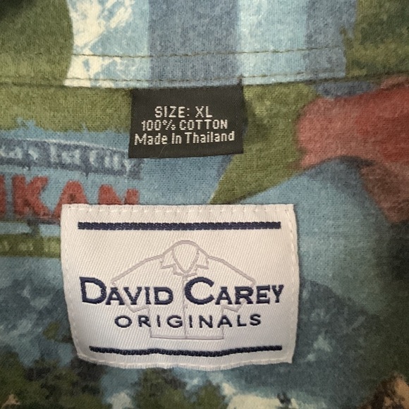 David Carey 100% Cotton Alaska Theme Shirt #200 - Picture 3 of 10